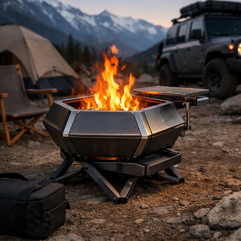 Futuristic Hexagonal Fire Pit product image