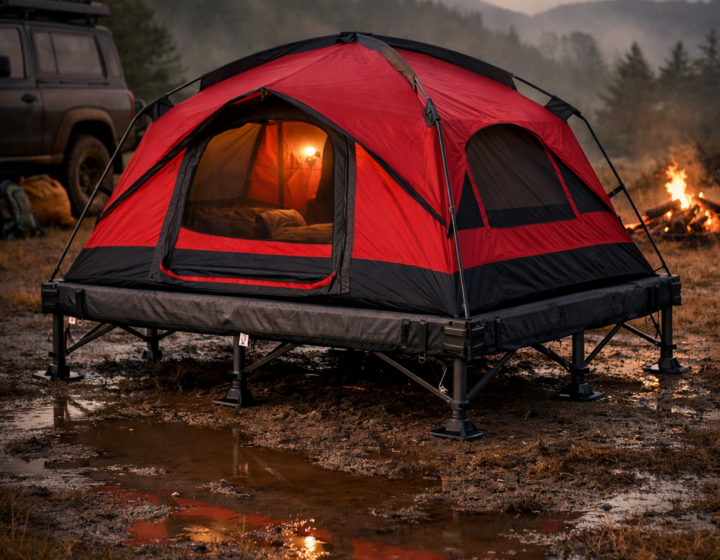 Elevated Comfort: The Conceptual Basement Tent