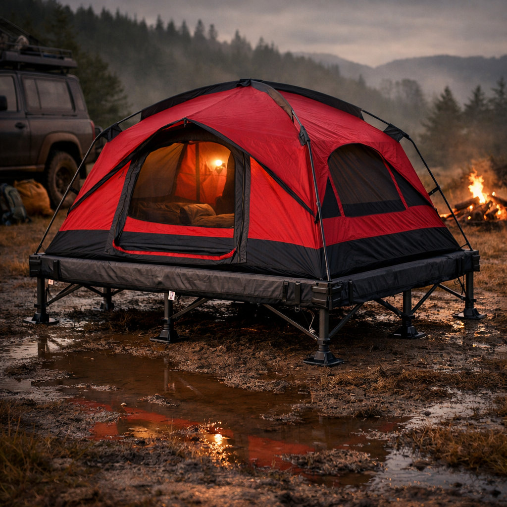 Elevated Comfort: The Conceptual Basement Tent conceptual product image