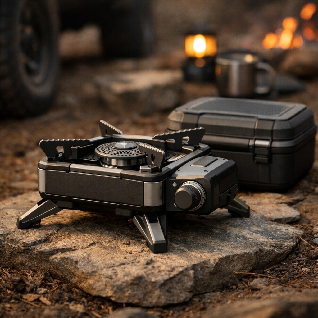 The Ultimate Compact Camping Stove Concept conceptual product image