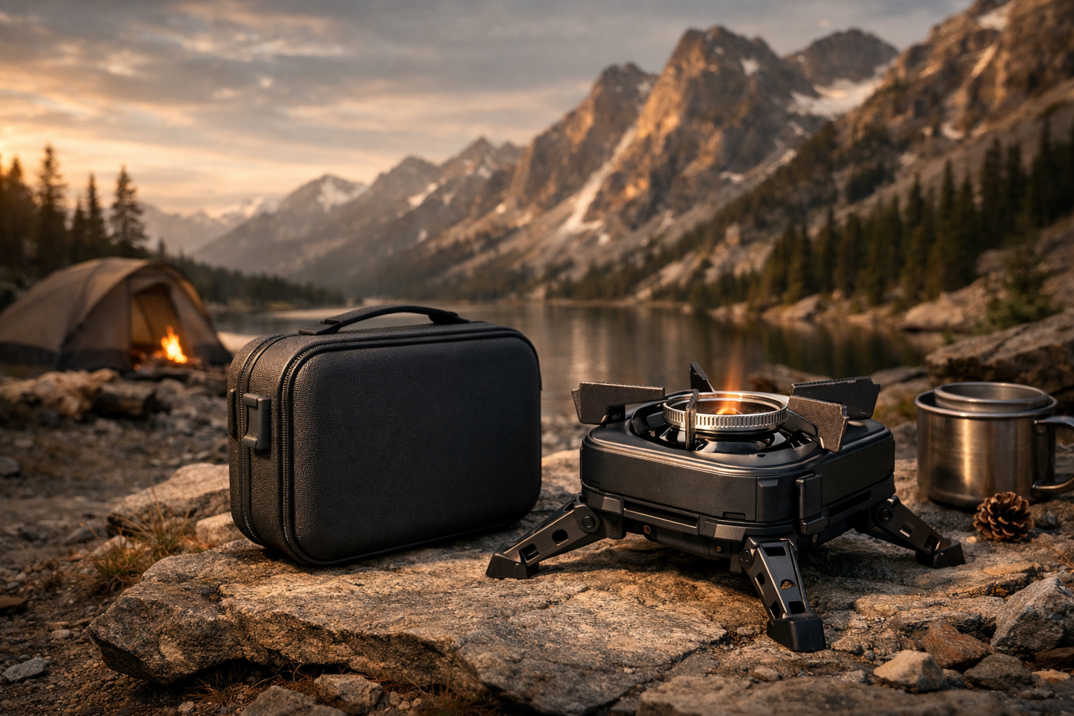 The Ultimate Compact Camping Stove Concept — AI-generated outdoor cover